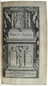 BIBLE IN LATIN.   Biblia sacra, vulgatae editionis, Sixti V. Pont. Max. authoritate recognita.  8 vols.  1652